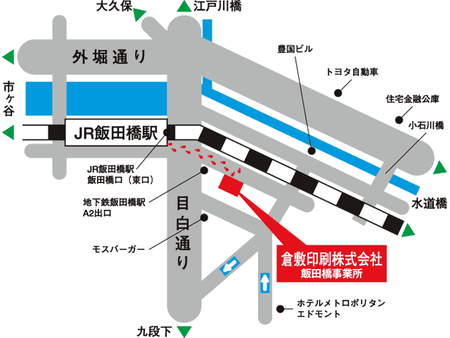 飯田橋事業所地図
